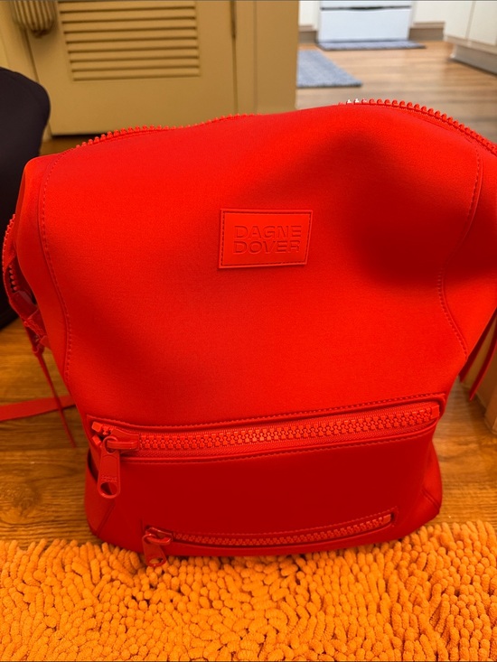 Dagne Dover Handbags - Dagne Dover Vibrant Red Neoprene Mini Backpack